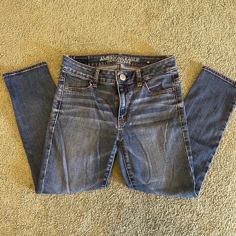 American Eagle Hi-Rise Jegging Crop Super Stretch Jeans